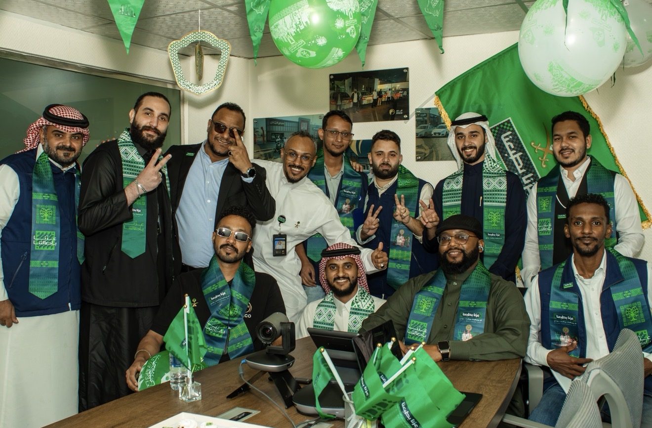احتفال شركة الصقور الحرة الدولية باليوم الوطني السعودي