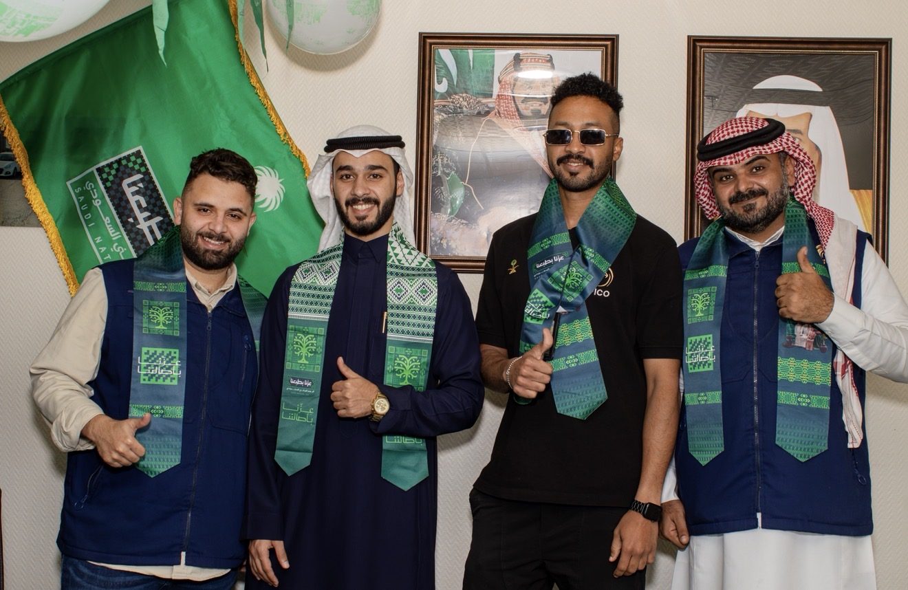احتفال شركة الصقور الحرة الدولية باليوم الوطني السعودي