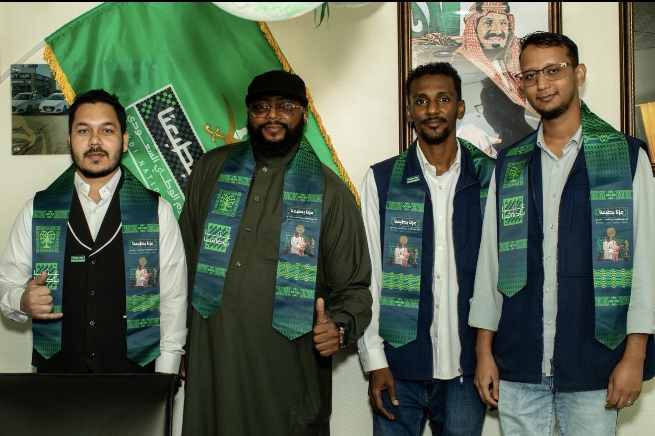 احتفال شركة الصقور الحرة الدولية باليوم الوطني السعودي